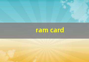 ram card